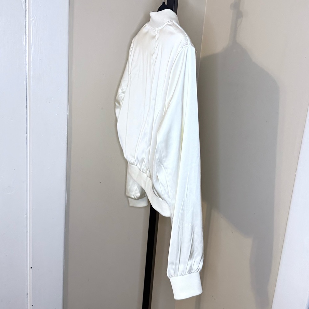 Rachel Zoe Ivory Bomber Jacket - Picture 12 of 13